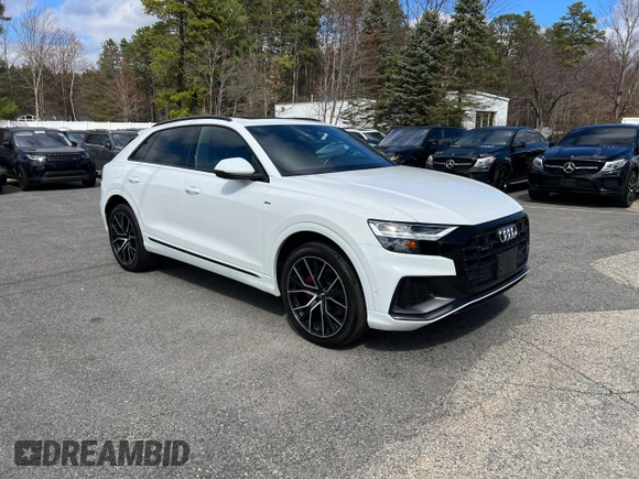 2019 Audi Q8 Premium Plus with VIN WA1EVAF17KD039090, listed as a Copart auction lot 53704905 with 79,894 mi miles and Clean Title. Bid and sale history available at carsss.com. Image 1.