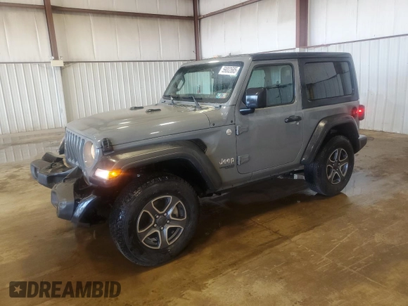 2021 Jeep Wrangler Sport S with VIN 1C4HJXAG7MW649964, listed as a Copart auction lot 59002685 with 106,065 mi miles and Salvage title. Bid and sale history available at DreamBid. Image 1.