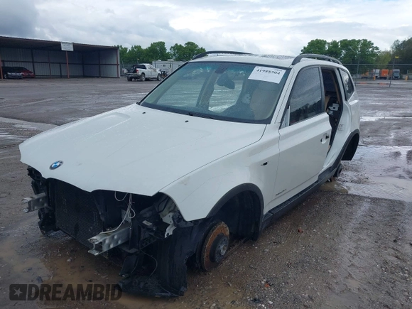2010 BMW X3 xDrive30i with VIN WBXPC9C45AWJ34433, listed as a IAAI auction lot 41988504 with 1 mi miles. Bid and sale history available at carsss.com. Image 2.