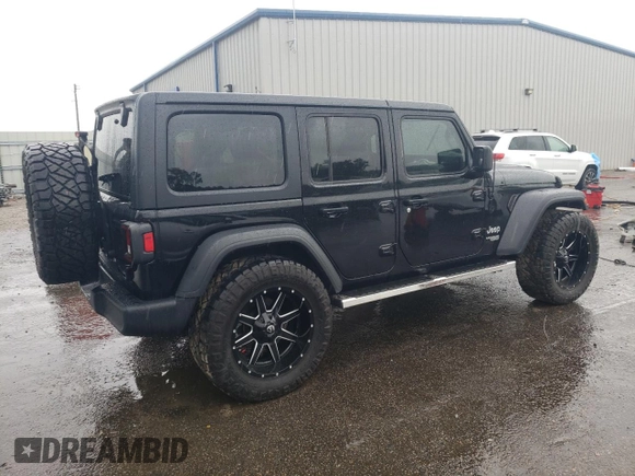 2021 Jeep Wrangler Unlimited Sport Altitude with VIN 1C4HJXDN5MW525525, listed as a Copart auction lot 55897605 with 54,554 mi miles and Salvage title. Bid and sale history available at DreamBid. Image 3.