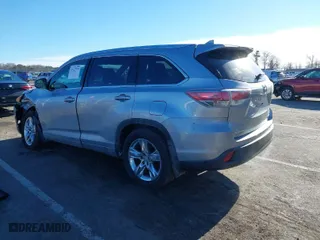 2014 Toyota Highlander Limited with VIN 5TDDKRFH9ES047643, listed as a IAAI auction lot 41427770 with 120,935 mi miles. Bid and sale history available at carsss.com. Image 3.