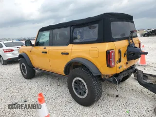 2021 Ford Bronco with VIN 1FMEE5DP9MLA93791, listed as a Copart auction lot 49489765 with 58,427 mi miles and Salvage title. Bid and sale history available at DreamBid. Image 2.