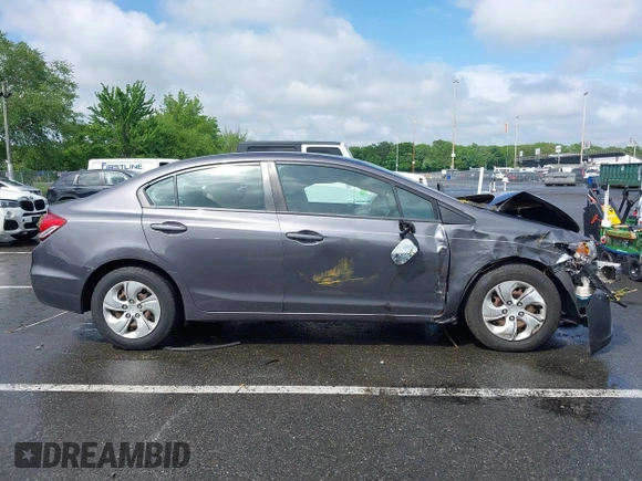 2015 Honda Civic LX with VIN 19XFB2F55FE268061, listed as a IAAI auction lot 42267729 with 122,083 mi miles and . Bid and sale history available at DreamBid. Image 13.
