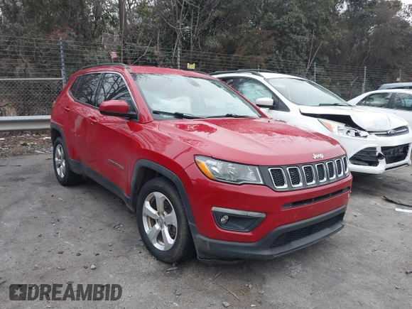 2019 Jeep Compass Altitude with VIN 3C4NJCBB0KT835265, listed as a IAAI auction lot 41298156 with 151,822 mi miles and . Bid and sale history available at DreamBid. Image 1.