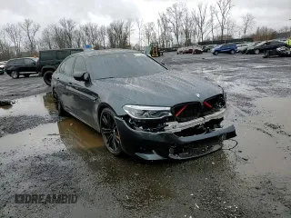 2019 BMW M5 with VIN WBSJF0C51KB446961, listed as a Copart auction lot 81763294 with 81,945 mi miles and Salvage Title. Bid and sale history available at carsss.com. Image 11.