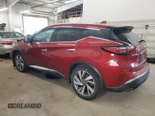 2019 Nissan Murano SL with VIN 5N1AZ2MS7KN114631, listed as a Copart auction lot 49160535 with 96,360 mi miles and Salvage Title. Bid and sale history available at DreamBid. Image 2.