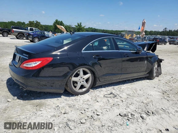2014 Mercedes-Benz CLS-Class CLS 550 with VIN WDDLJ9BB8EA106670, listed as a Copart auction lot 55510784 with 118,231 mi miles and Salvage Title. Bid and sale history available at carsss.com. Image 3.