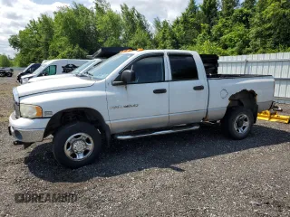 2004 Dodge 2500 SLT z VIN 3D7KU28D04G148141, wystawiony jako Copart lot #59641265 z przebiegiem 116 651 mil mil oraz Czysty tytuł • Clean title. Historia ofert i sprzedaży dostępna na DreamBid. Obrazek 1.