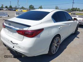2018 Infiniti Q50 Red Sport 400 z VIN JN1FV7AP7JM461225, wystawiony jako IAAI lot #42203042 z przebiegiem 76 172 mil mil oraz . Historia ofert i sprzedaży dostępna na DreamBid. Obrazek 4.