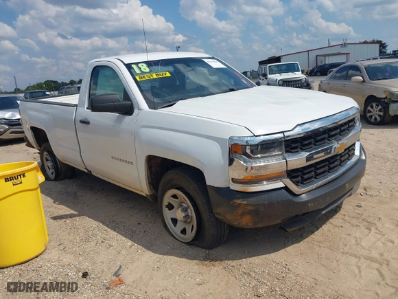 2018 Chevrolet Silverado 1500 Work Truck with VIN 1GCNCNEH8JZ134194, listed as a IAAI auction lot 40376580 with 155,003 mi miles. Bid and sale history available at carsss.com. Image 1.