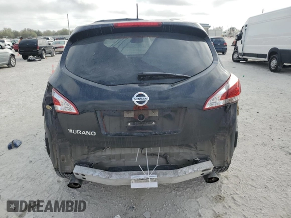 2014 Nissan Murano LE with VIN JN8AZ1MU4EW409057, listed as a Copart auction lot 45227415 with 128,579 mi miles and Salvage Title. Bid and sale history available at carsss.com. Image 6.