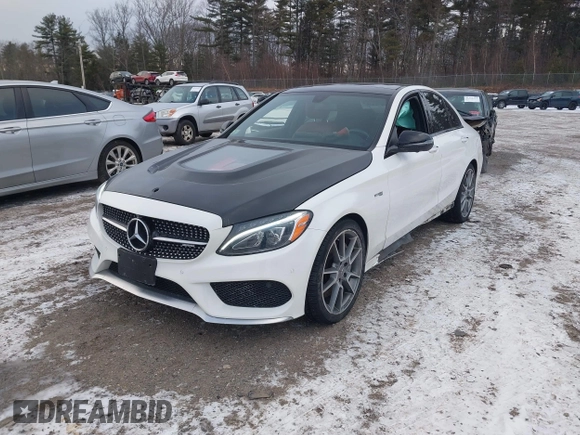 2018 Mercedes-Benz C 43 AMG with VIN 55SWF6EB2JU246197, listed as a IAAI auction lot 41347044 with 61,548 mi miles and . Bid and sale history available at carsss.com. Image 19.