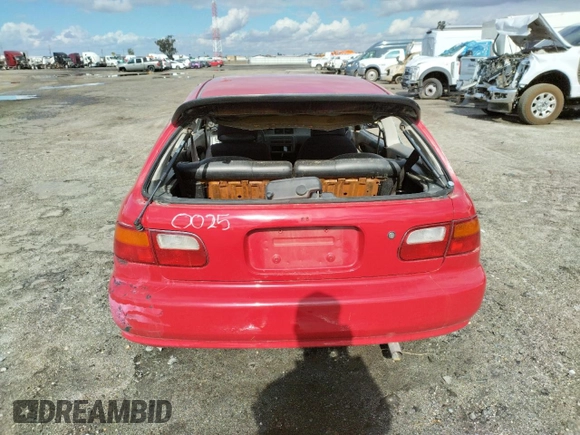 1994 Honda Civic z VIN 2HGEH2467RH510025, wystawiony jako Copart lot #80695724 z przebiegiem 231 277 mil mil oraz Szkoda całkowita • Salvage title. Historia ofert i sprzedaży dostępna na DreamBid. Obrazek 6.