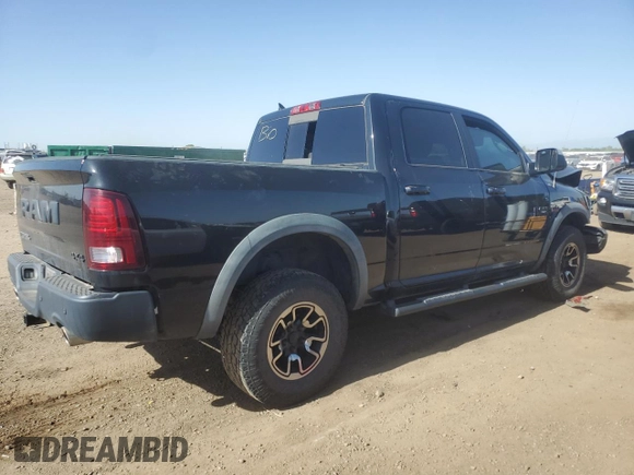 2017 Ram 1500 Rebel z VIN 1C6RR7YT3HS589170, wystawiony jako Copart lot #57115335 z przebiegiem 53 389 mil mil oraz Szkoda całkowita • Salvage title. Historia ofert i sprzedaży dostępna na DreamBid. Obrazek 3.