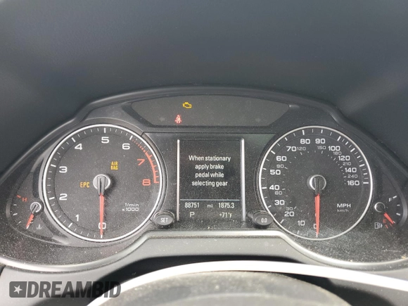 2017 Audi Q5 Premium Plus with VIN WA1L2AFP4HA015618, listed as a Copart auction lot 62494185 with 88,751 mi miles and Salvage title. Bid and sale history available at DreamBid. Image 9.