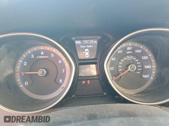 2013 Hyundai Elantra with VIN KMHD35LE2DU108062, listed as a Copart auction lot 64245645 with 193,138 mi miles and Salvage title. Bid and sale history available at DreamBid. Image 9.