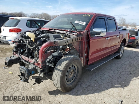 2023 Ford F-150 XL with VIN 1FTFW1E50PFB52208, listed as a Copart auction lot 88898035 with 25,327 mi miles and Salvage Title. Bid and sale history available at carsss.com. Image 1.