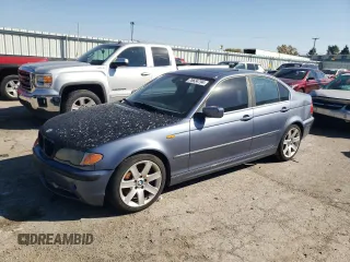 2003 BMW 3 Series 330i with VIN WBAEV53443KM31143, listed as a Copart auction lot 76634794 with 0 mi miles and Non Repairable. Bid and sale history available at carsss.com. Image 1.