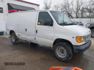 1999 Ford Econoline Cargo with VIN 1FTNE24L2XHB58083, listed as a IAAI auction lot 41612672 with 144,289 mi miles and . Bid and sale history available at DreamBid. Image 1.