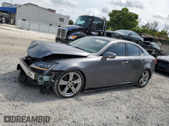 2013 Lexus IS 250 with VIN JTHBF5C24D5192600, listed as a Copart auction lot 58946155 with 144,022 mi miles and Salvage title. Bid and sale history available at DreamBid. Image 1.