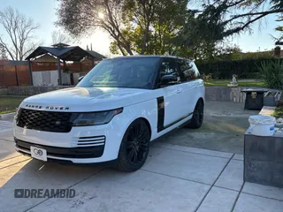 2021 Land Rover Range Rover P525 Westminster with VIN SALGS2SE9MA434035, listed as a Copart auction lot 89409765 with 6,542 mi miles and Salvage title. Bid and sale history available at DreamBid. Image 2.