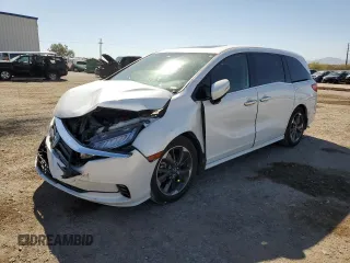 2022 Honda Odyssey Elite z VIN 5FNRL6H91NB009531, wystawiony jako Copart lot #54019135 z przebiegiem 77 822 mil mil oraz Szkoda całkowita • Salvage title. Historia ofert i sprzedaży dostępna na DreamBid. Obrazek 1.