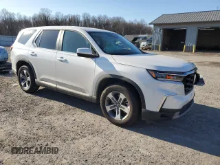 2025 Honda Pilot EX-L with VIN 5FNYG1H49SB016651, listed as a Copart auction lot 43336555 with 0 mi miles and Salvage Title. Bid and sale history available at carsss.com. Image 4.