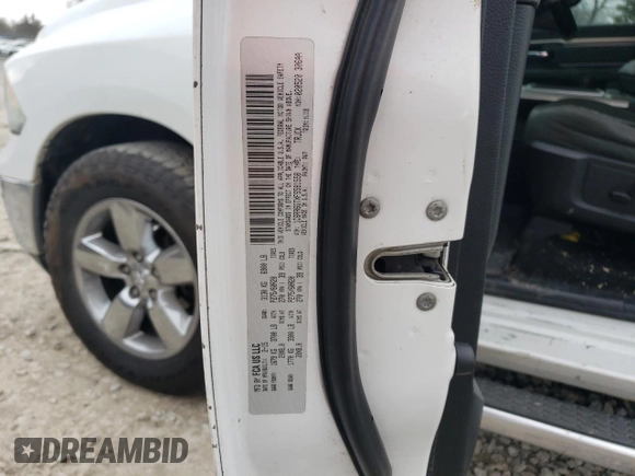 2015 Ram 1500 SLT with VIN 1C6RR6GTXFS581558, listed as a Copart auction lot 87273674 with 211,308 mi miles and Clean title. Bid and sale history available at DreamBid. Image 12.
