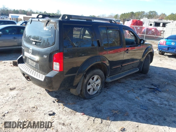 2008 Nissan Pathfinder S with VIN 5N1AR18U18C613323, listed as a IAAI auction lot 41143509 with 129,597 mi miles. Bid and sale history available at carsss.com. Image 4.
