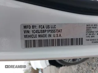 2023 Jeep Wagoneer Series II с VIN 1C4SJSBP1PS557347, выставлен на аукционе IAAI как лот 41615576 с пробегом 48 270 миль миль и . История ставок и продаж доступна на DreamBid. Изображение 9.