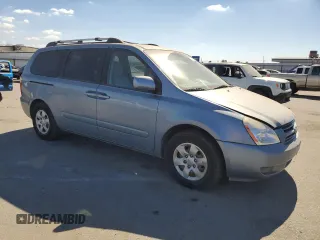 2008 Kia Sedona LX with VIN KNDMB233086232913, listed as a Copart auction lot 76707554 with 169,125 mi miles and Clean Title. Bid and sale history available at carsss.com. Image 4.