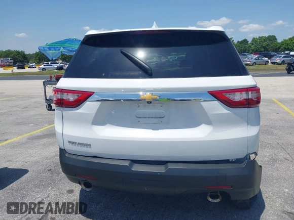 2021 Chevrolet Traverse LS with VIN 1GNERFKWXMJ201136, listed as a IAAI auction lot 42254422 with 50,663 mi miles and . Bid and sale history available at DreamBid. Image 17.