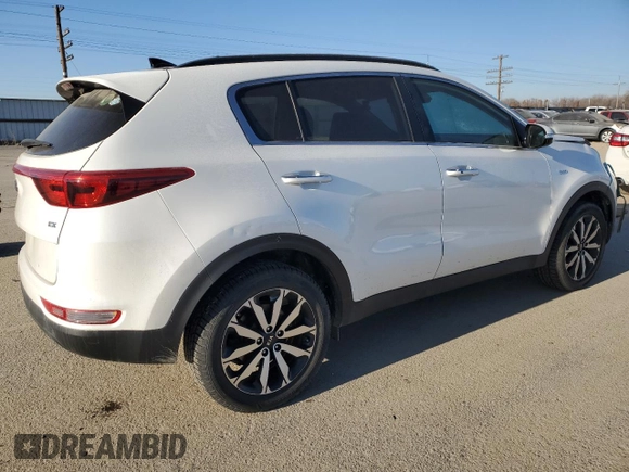 2019 Kia Sportage EX with VIN KNDPNCAC6K7533345, listed as a Copart auction lot 43153915 with 75,077 mi miles and Salvage Title. Bid and sale history available at carsss.com. Image 3.