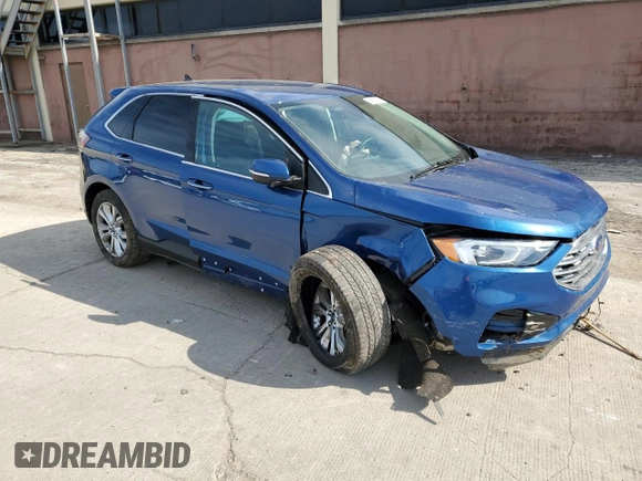 2021 Ford Edge Titanium with VIN 2FMPK4K98MBA18841, listed as a Copart auction lot 56207745 with 69,249 mi miles and Salvage title. Bid and sale history available at DreamBid. Image 4.