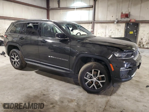 2023 Jeep Grand Cherokee Limited z VIN 1C4RJHBG3PC612389, wystawiony jako Copart lot #47825155 z przebiegiem 14 585 mil mil oraz Szkoda całkowita • Salvage title. Historia ofert i sprzedaży dostępna na DreamBid. Obrazek 4.