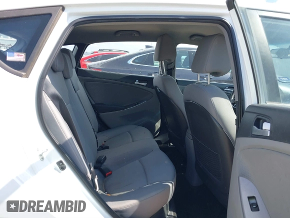 2015 Hyundai Accent Sport with VIN KMHCU5AE5FU201477, listed as a IAAI auction lot 41529347 with 189,774 mi miles. Bid and sale history available at carsss.com. Image 8.