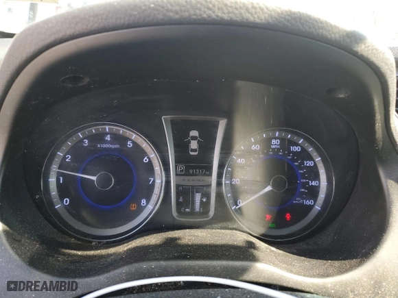 2014 Hyundai Azera with VIN KMHFG4JG9EA340818, listed as a Copart auction lot 47789005 with 91,317 mi miles and Salvage Title. Bid and sale history available at carsss.com. Image 9.