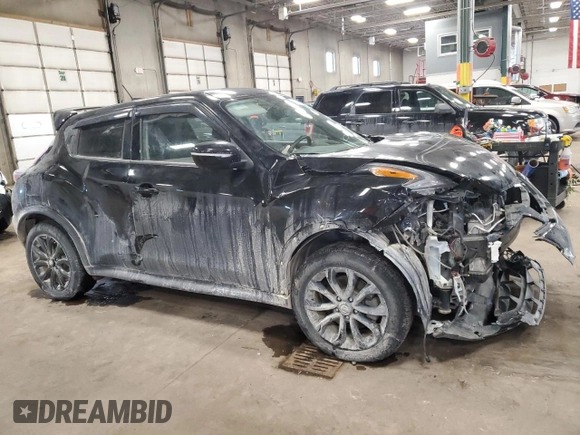 2017 Nissan Juke SL with VIN JN8AF5MV2HT752464, listed as a Copart auction lot 45481195 with 91,573 mi miles and Salvage Title. Bid and sale history available at DreamBid. Image 4.