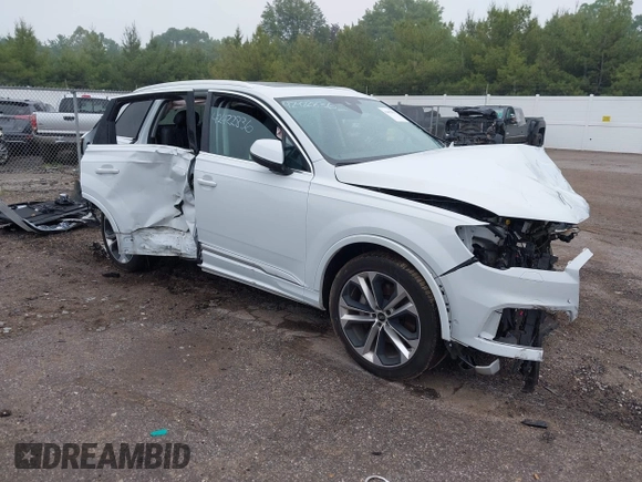 2023 Audi Q7 Premium Plus with VIN WA1LXBF72PD016514, listed as a IAAI auction lot 42422836 with 40,000 mi miles and . Bid and sale history available at DreamBid. Image 1.