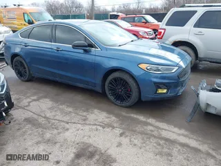 2019 Ford Fusion Energi Titanium with VIN 3FA6P0SU0KR111372, listed as a IAAI auction lot 41685702 with 107,407 mi miles. Bid and sale history available at carsss.com. Image 1.