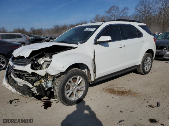 2016 Chevrolet Equinox LT with VIN 2GNALCEK1G1112531, listed as a Copart auction lot 48748775 with 109,730 mi miles and Salvage Title. Bid and sale history available at carsss.com. Image 1.