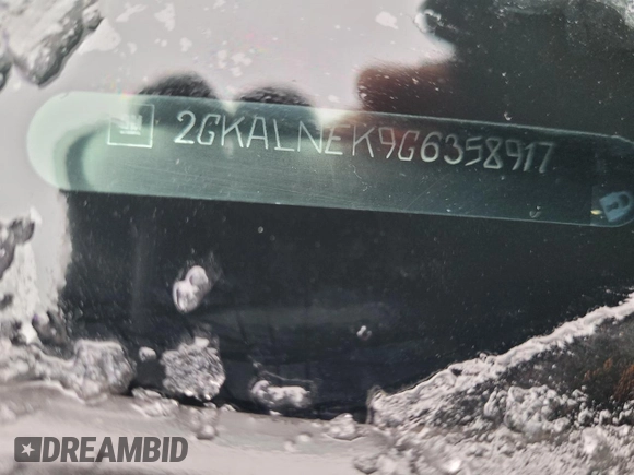 2016 GMC Terrain SLE with VIN 2GKALNEK9G6358917, listed as a Copart auction lot 43624355 with 144,671 mi miles and Salvage Title. Bid and sale history available at carsss.com. Image 15.