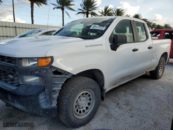 2019 Chevrolet Silverado 1500 Work Truck with VIN 1GCRYAEF3KZ397527, listed as a Copart auction lot 74936094 with 112,249 mi miles and Salvage Title. Bid and sale history available at carsss.com. Image 1.