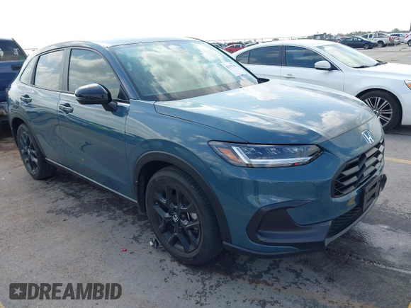 2024 Honda HR-V Sport with VIN 3CZRZ1H5XRM751386, listed as a IAAI auction lot 42397520 with 13,049 mi miles and . Bid and sale history available at DreamBid. Image 1.