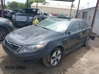 2012 Kia Optima Hybrid with VIN KNAGM4AD2C5014823, listed as a IAAI auction lot 42063169 with 125,235 mi miles. Bid and sale history available at carsss.com. Image 18.