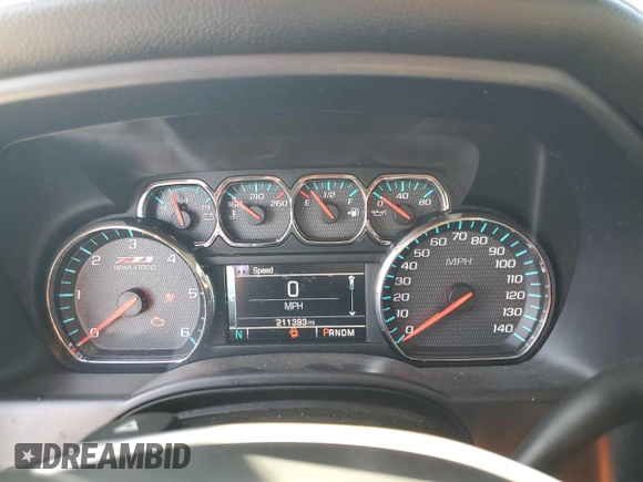 2015 Chevrolet Silverado 1500 LTZ with VIN 3GCUKSEC1FG121702, listed as a Copart auction lot 44422775 with 211,393 mi miles and Clean Title. Bid and sale history available at DreamBid. Image 9.