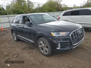 2020 Audi Q7 Premium with VIN WA1AXAF76LD010727, listed as a Copart auction lot 49677003 with 50,142 mi miles. Bid and sale history available at carsss.com. Image 4.