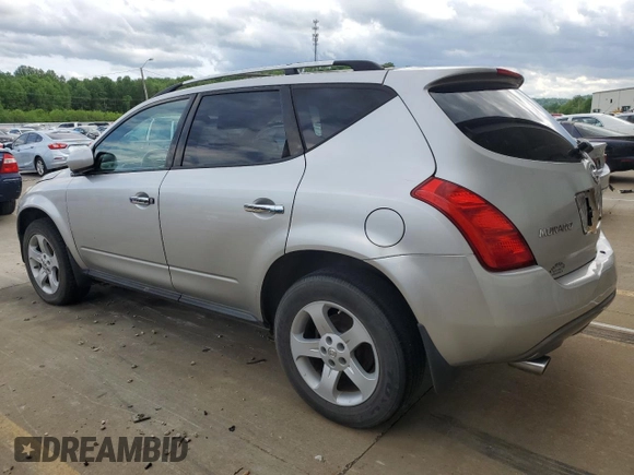 2003 Nissan Murano SL with VIN JN8AZ08W03W219842, listed as a Copart auction lot 55554015 with 137,209 mi miles and Clean Title. Bid and sale history available at DreamBid. Image 2.