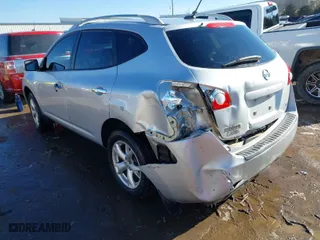 2010 Nissan Rogue S with VIN JN8AS5MT9AW017947, listed as a IAAI auction lot 41555840 with 142,986 mi miles. Bid and sale history available at carsss.com. Image 3.