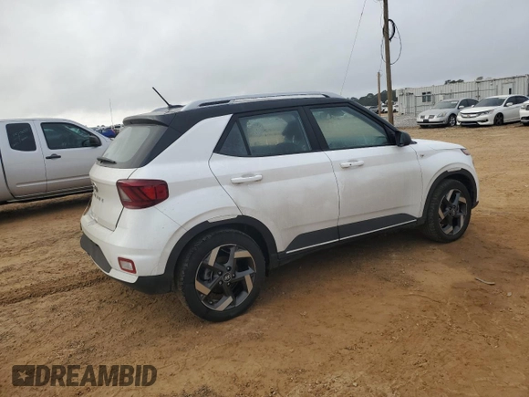 2024 Hyundai Venue Limited with VIN KMHRC8A35RU336797, listed as a Copart auction lot 42943775 with 11,321 mi miles and Non Repairable. Bid and sale history available at DreamBid. Image 3.